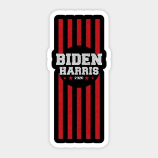 Red US flag stripes Biden & harris 2020 political gifts Sticker